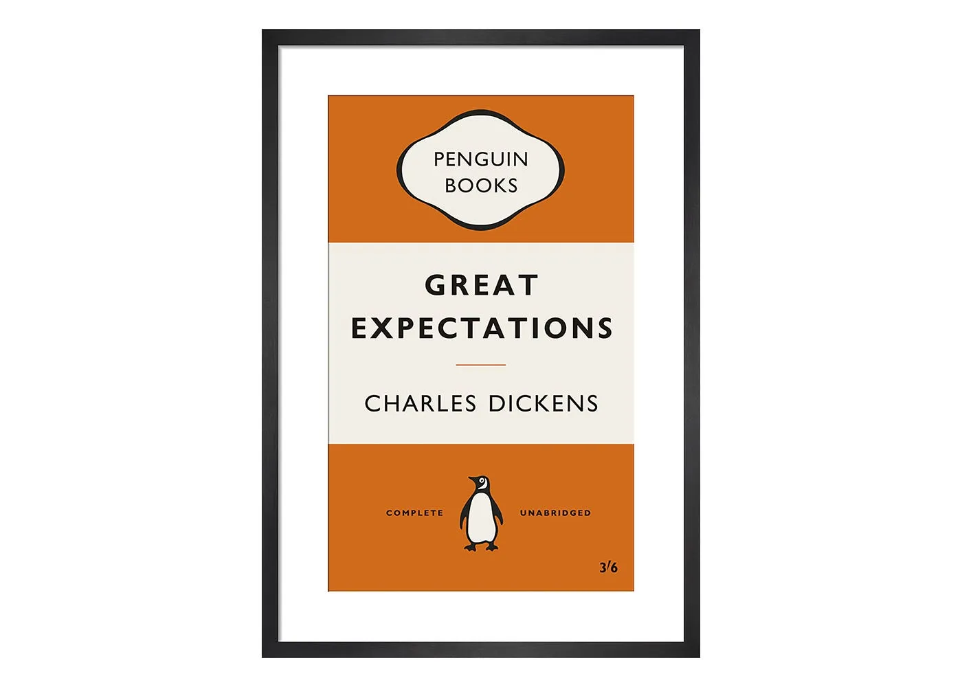 Great Expectations Book Print - Orange image