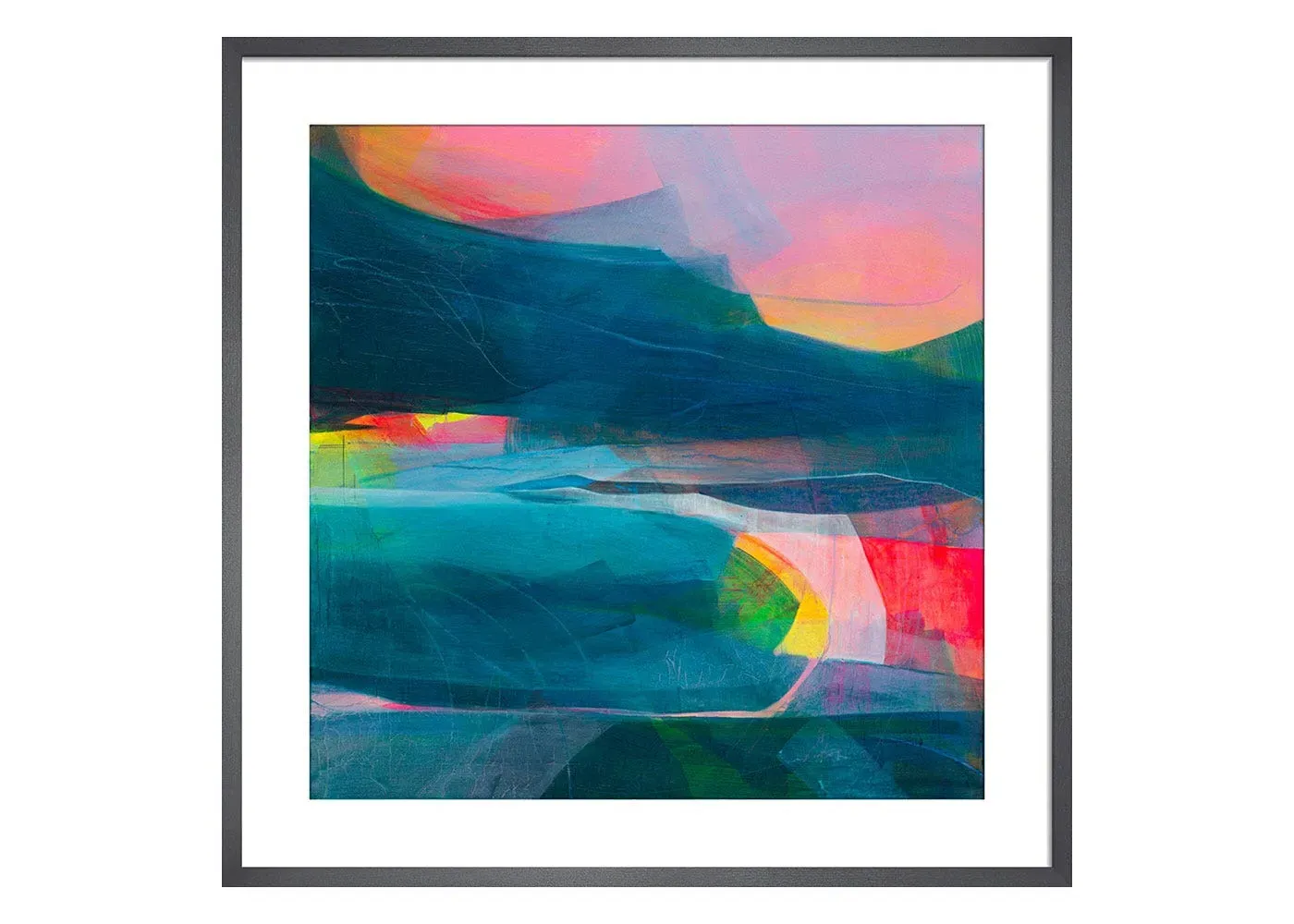 Square Framed Print Inspire Me - Multi image