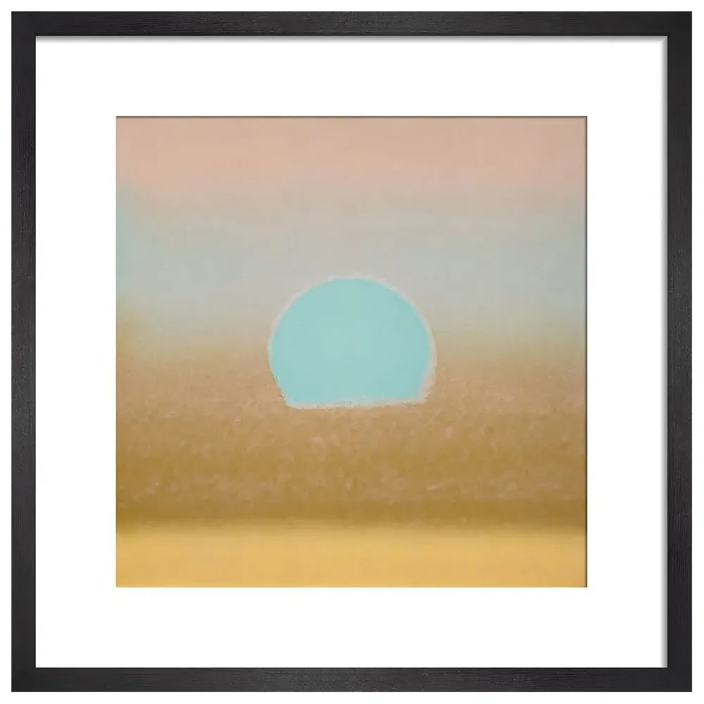 Sunset 1972 Framed Print - Gold, Matt Paper image