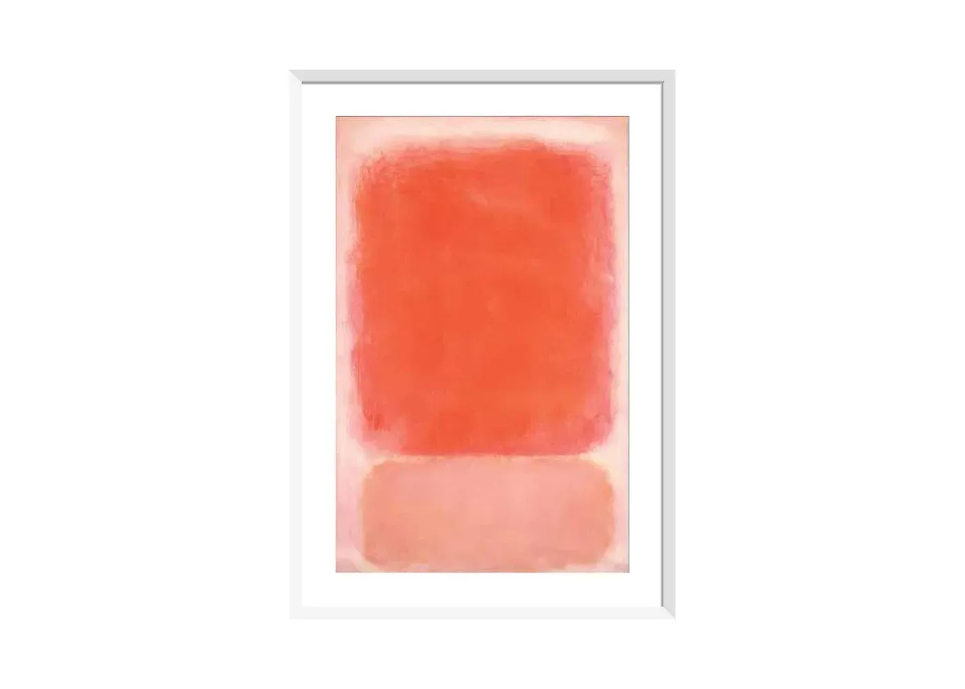 Wall Art Print - Red and Pink on Pink - Multi image