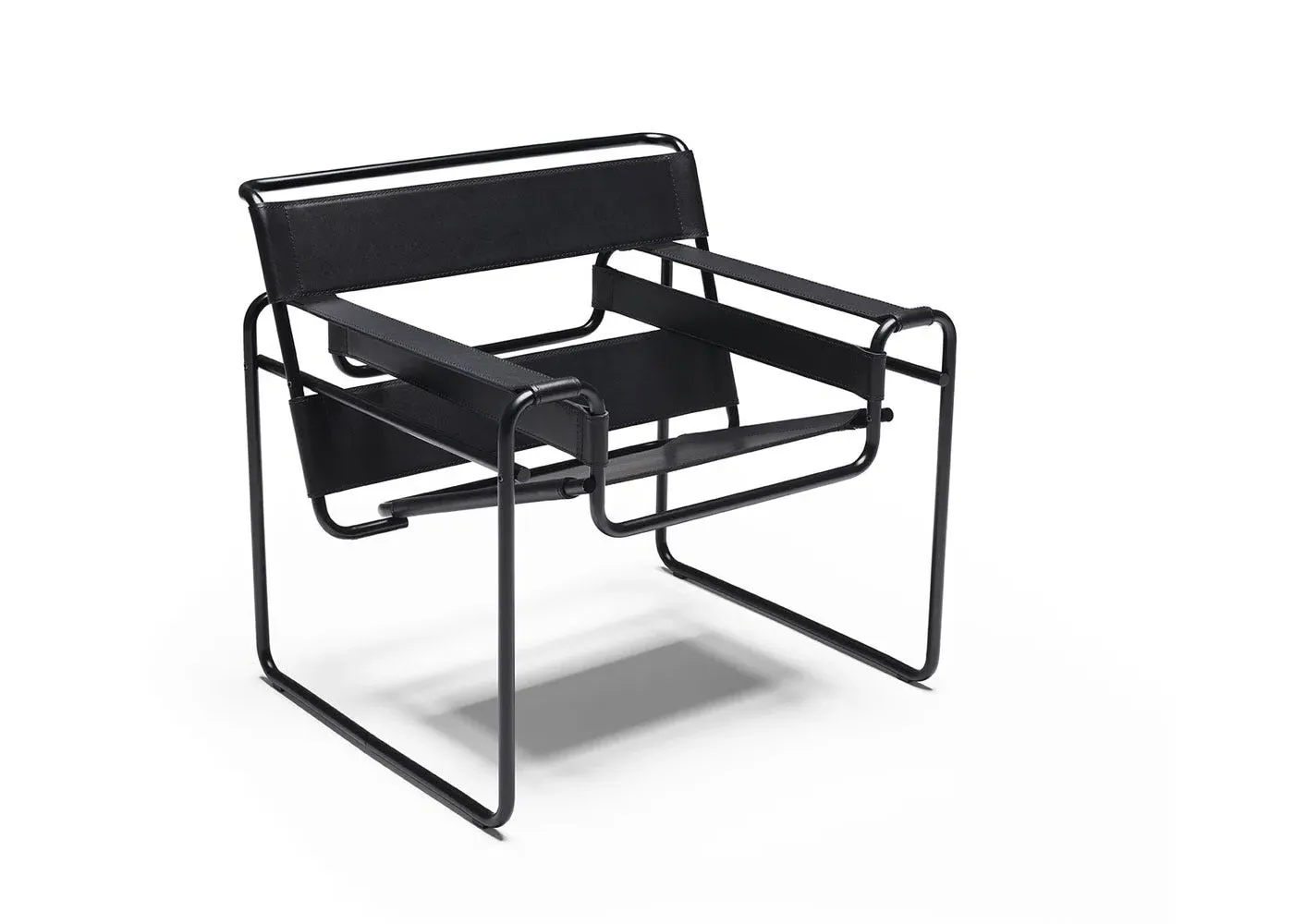 Cantilever Lounge Chair - Black, Steel Frame image