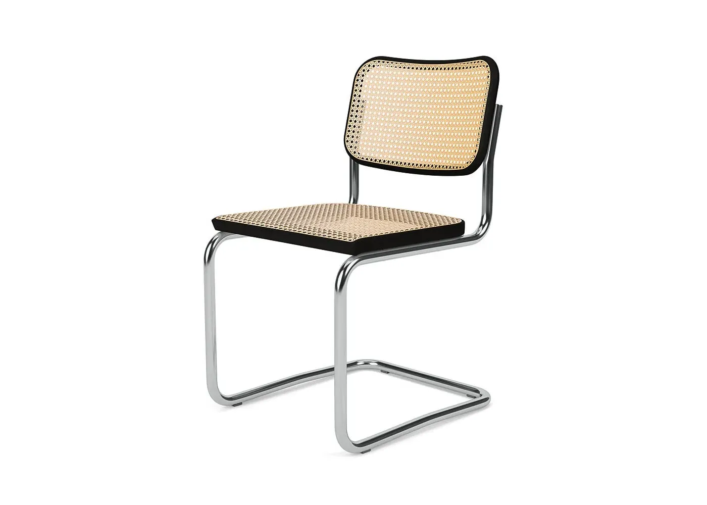 Cesca Side Chair - Black, Steel image