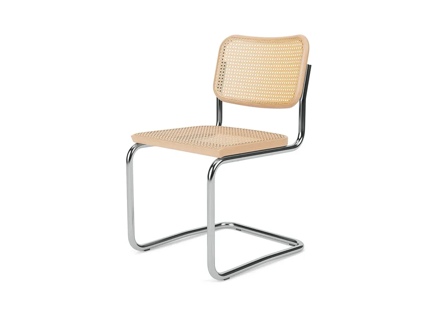 Cesca Side Chair - Light Beech, Steel