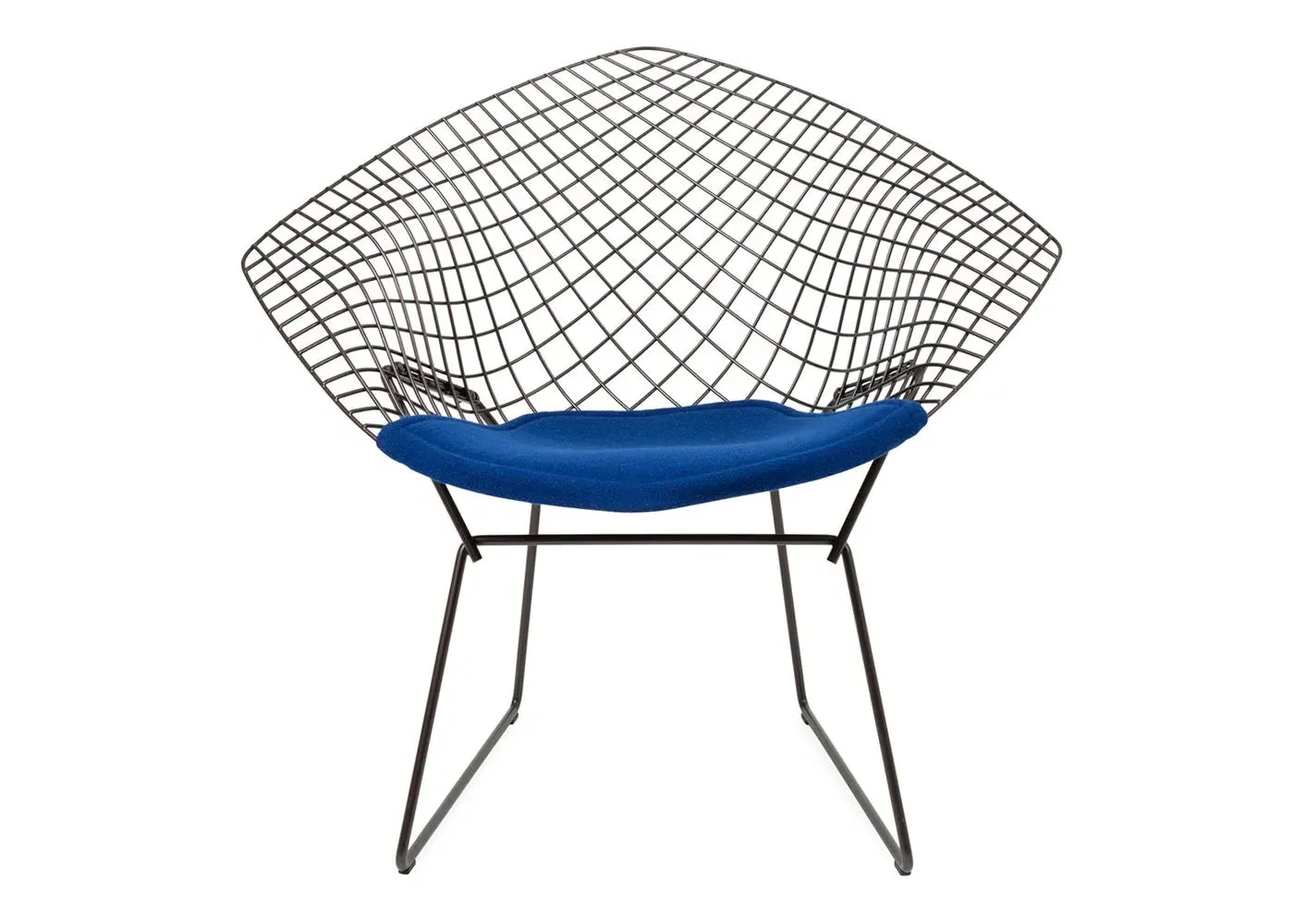 Diamond Chair with Bronze Finish - Blue, Metal image