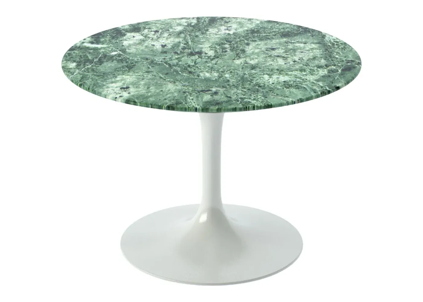 Round Coffee Table Pedestal Base - Green, Marble
