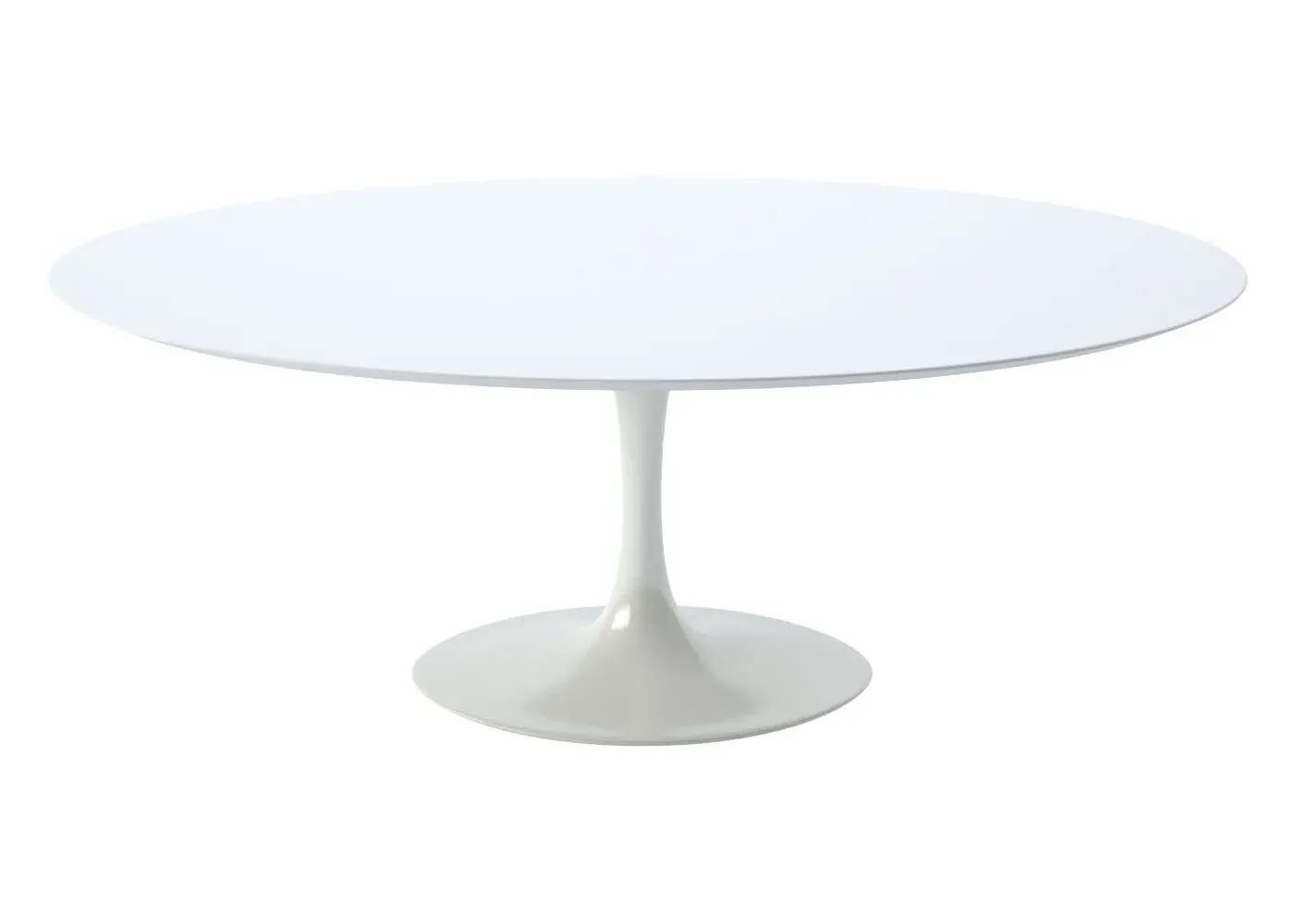 Round Outdoor Dining Table - White image