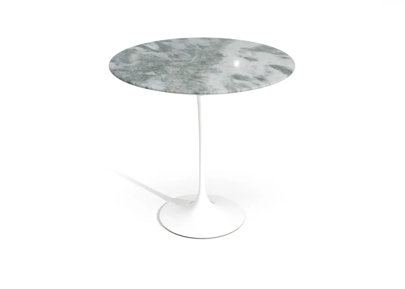 Round Side Table - White, Quartzite image