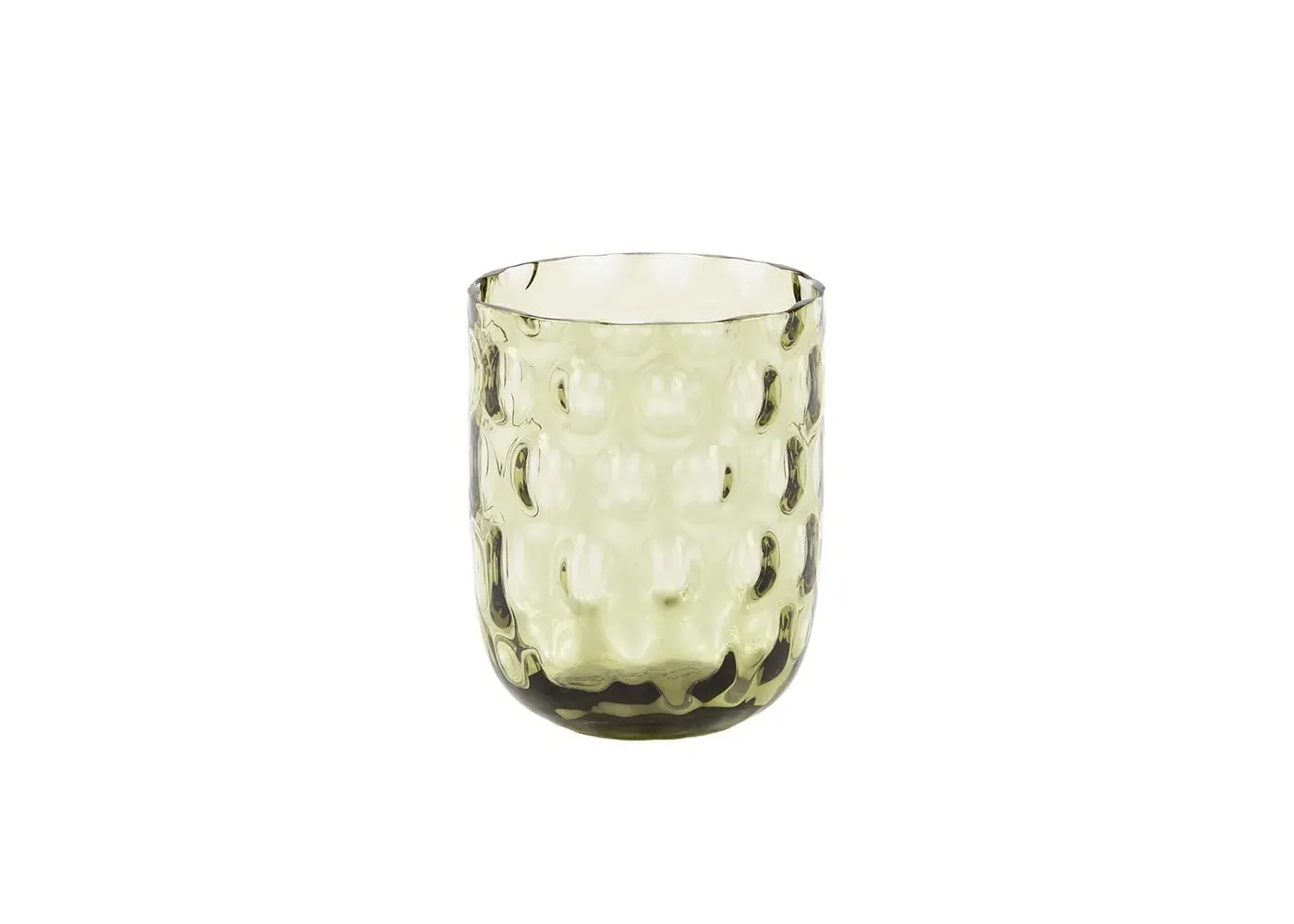 Summer Tumbler Big Drops - Olive Green, Glass