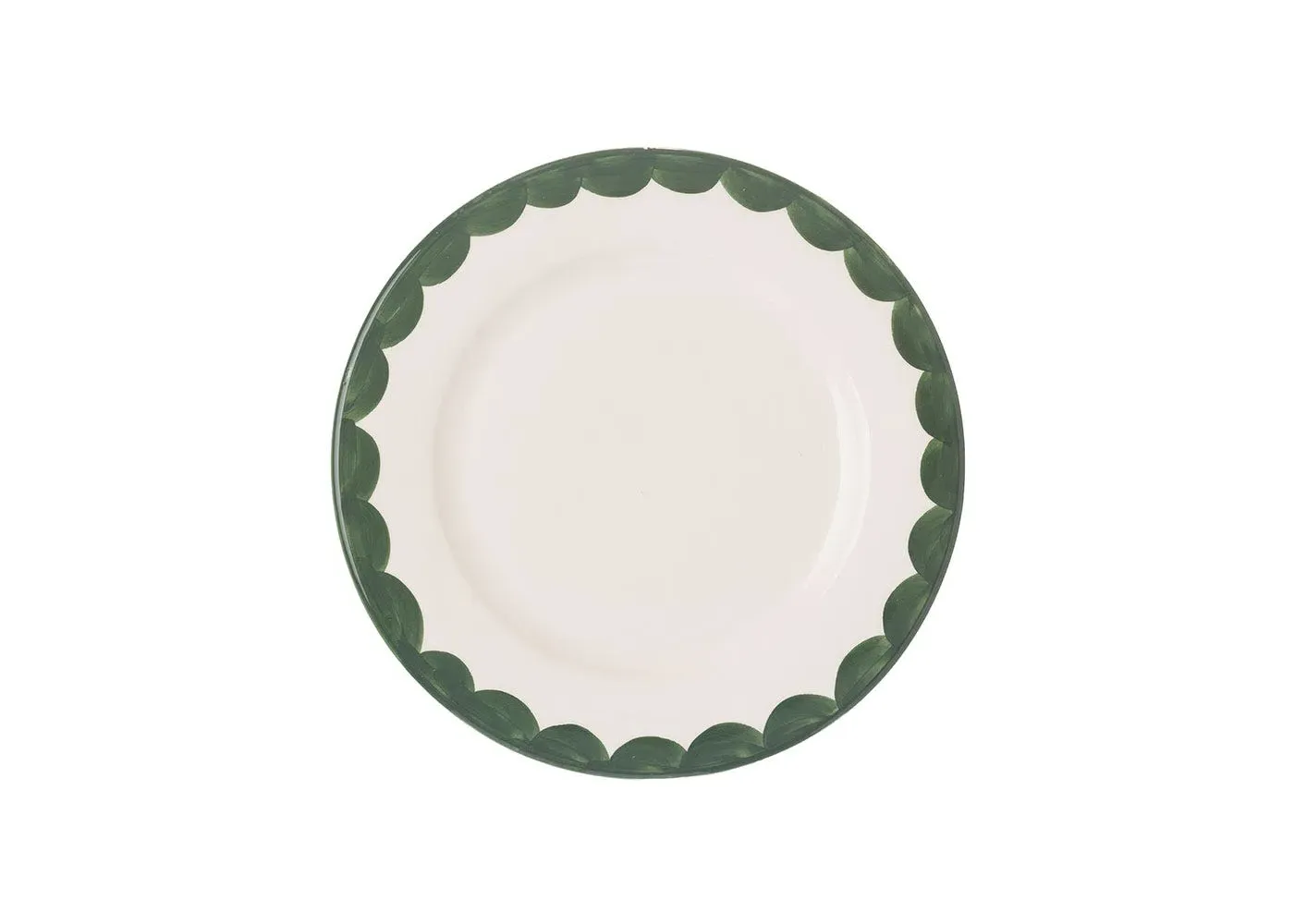 Scallop Side Plate - Green