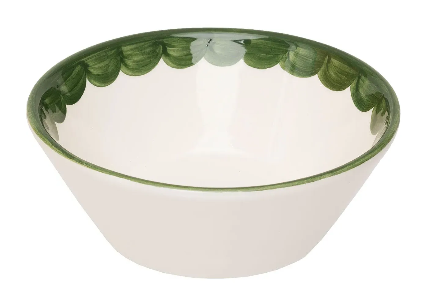 Scalloped Cereal Bowl - Green