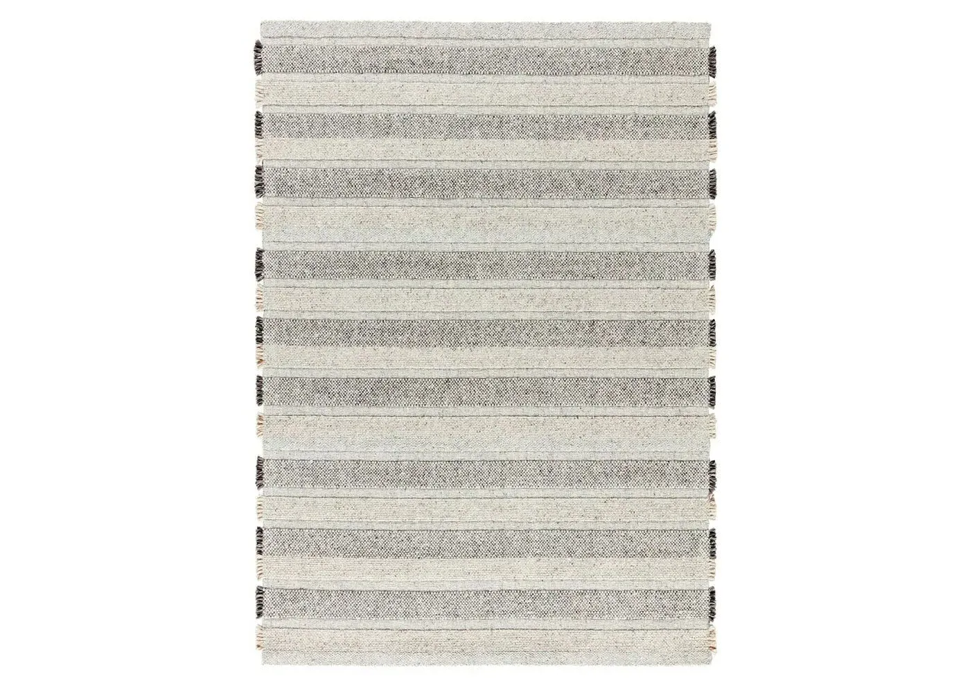 Medium Textured Rug with Tassels - Natural image