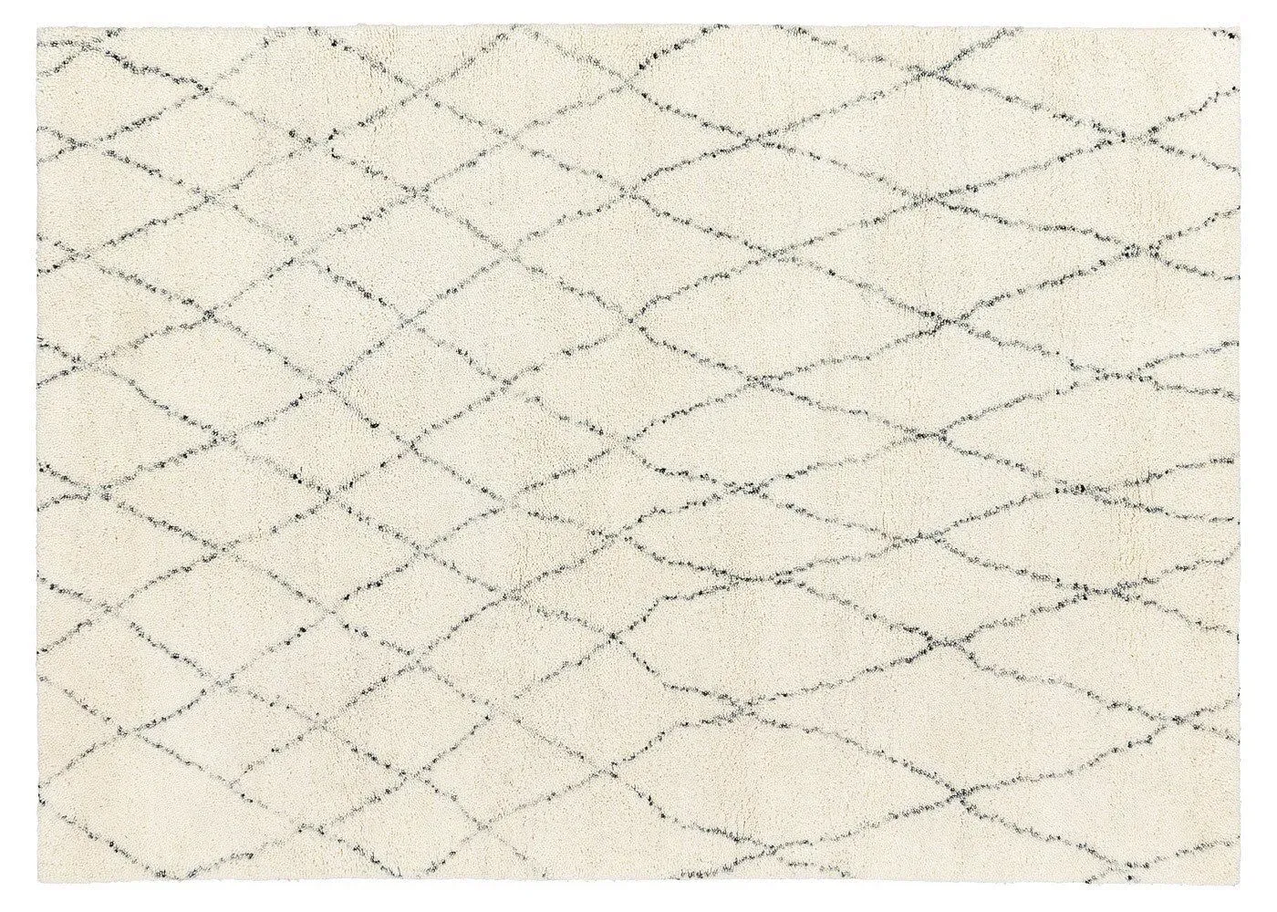 Small Berber Rug Hand Knotted - Natural, Wool image