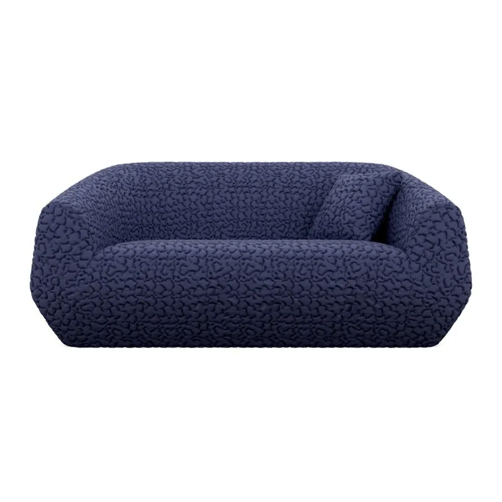 2-Seater Sofa with Clean Lines - Blue, Foam