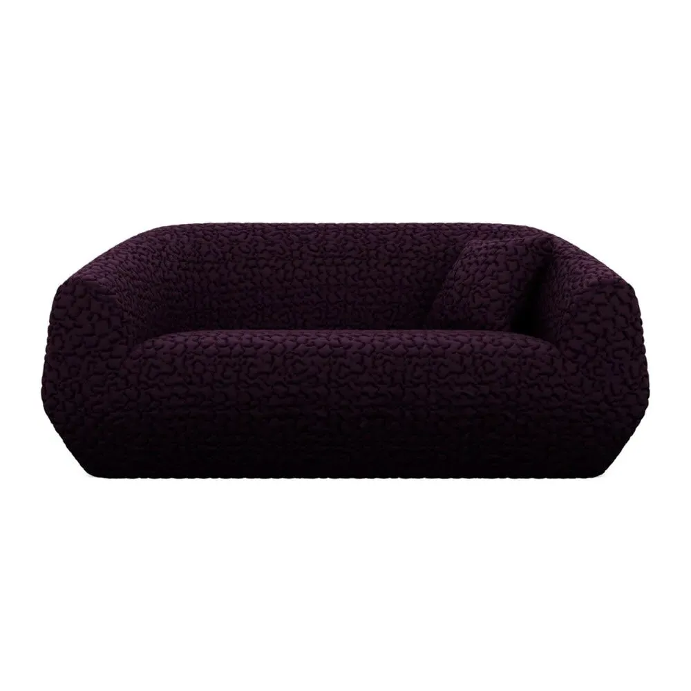 2-Seater Sofa with Clean Lines - Purple, Foam