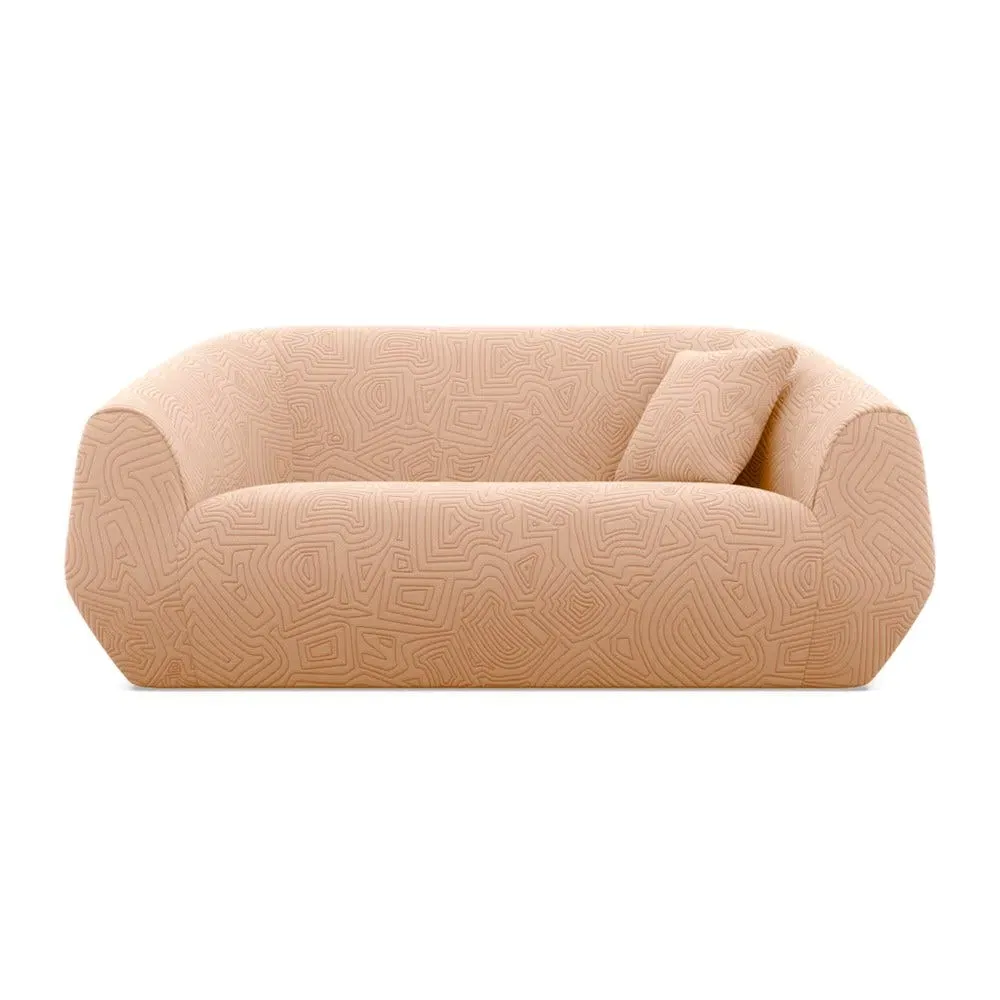 2-Seater Sofa with Foam Padding - Orange