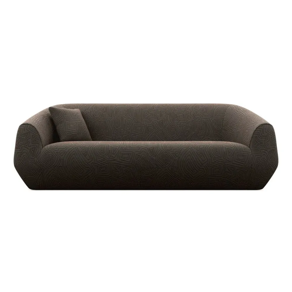 3-Seater Sofa with Foam Construction - Brown