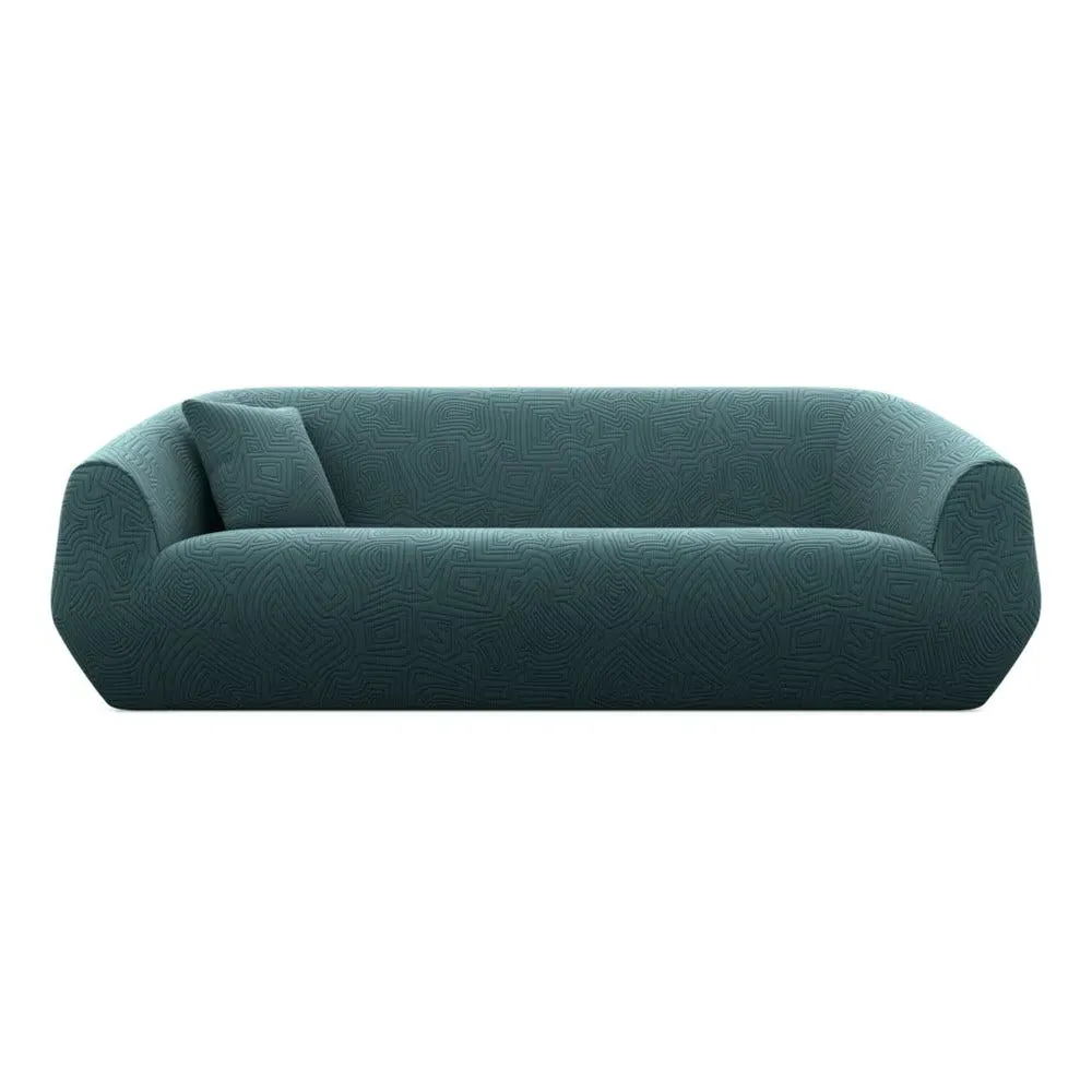 3-Seater Sofa with Foam Construction - Green