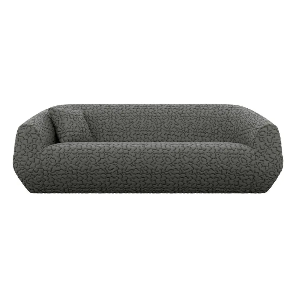 3-Seater Sofa with Foam Construction - Grey