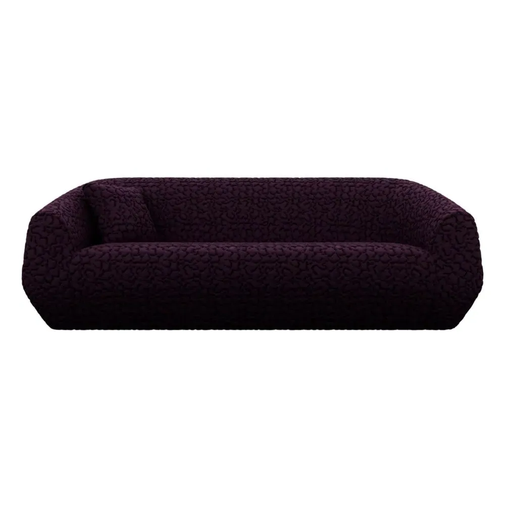3-Seater Sofa with Foam Construction - Purple