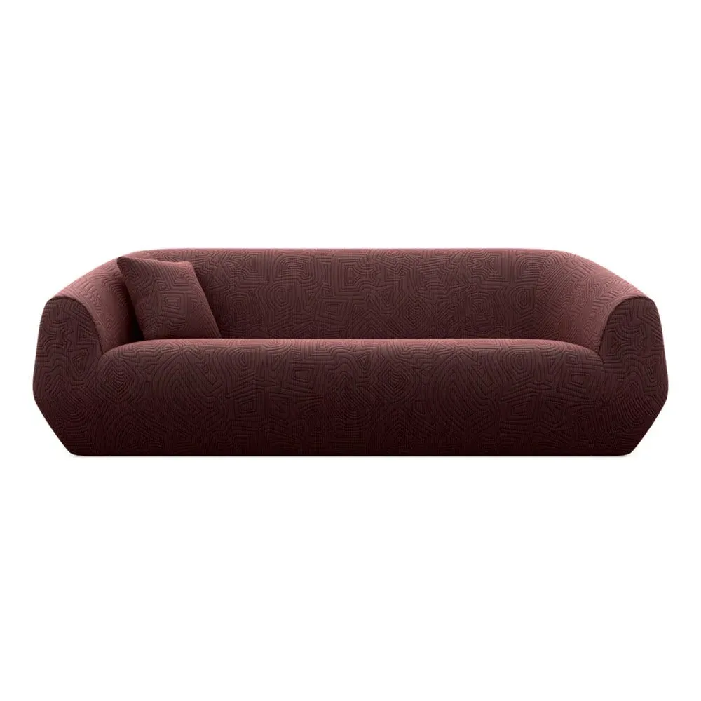 3-Seater Sofa with Foam Construction - Red