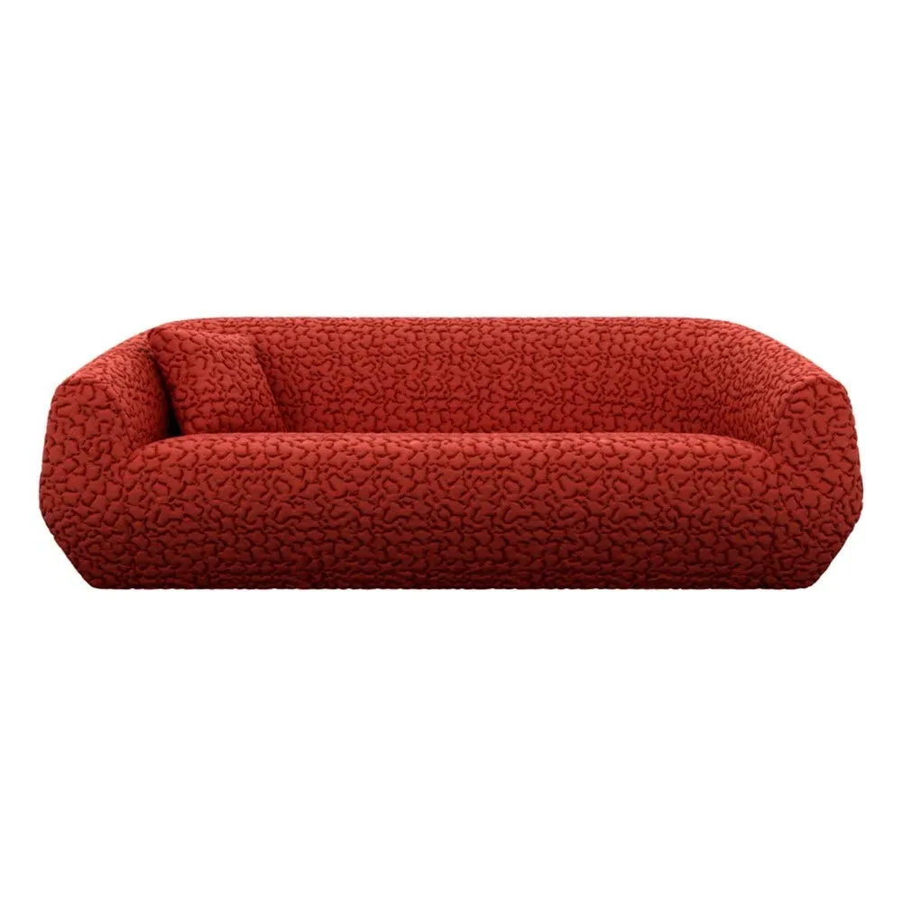3-Seater Sofa with Foam Construction - Red