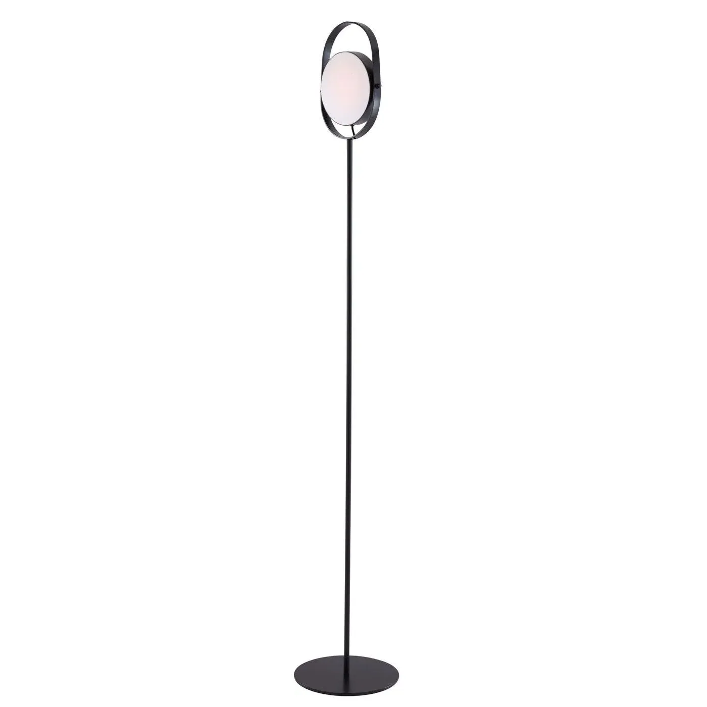 Adjustable Floor Lamp with Switch - Black, Metal image