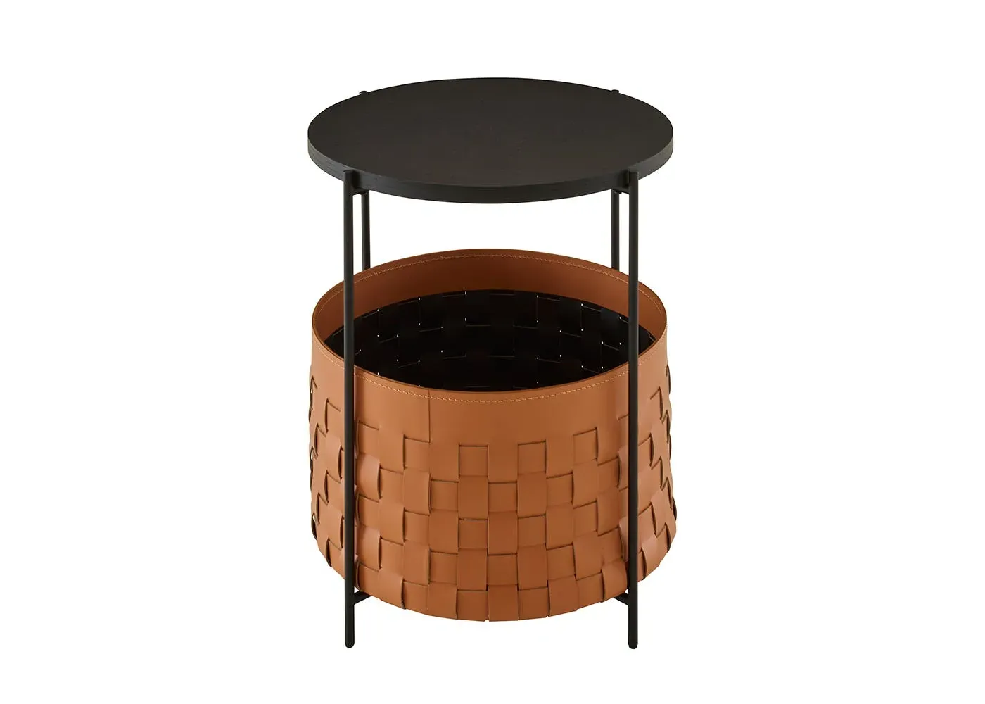 Bedside Table - Natural, Leather image