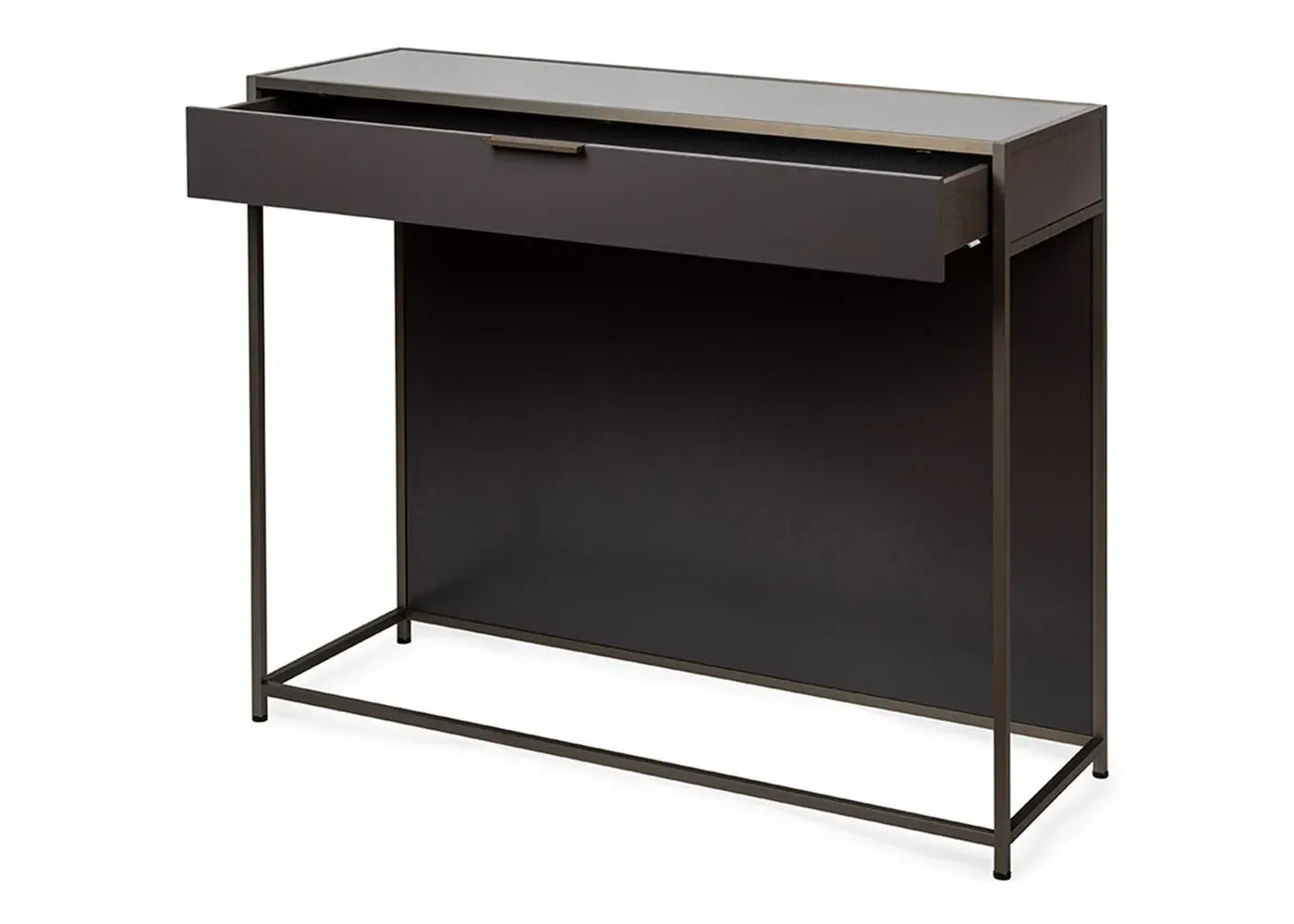 Console Table with Storage - Black, Lacquer image