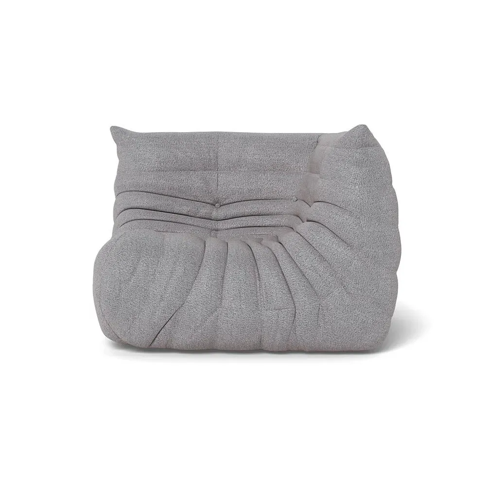 Corner Seat with Quilted Design - Grey, Capa