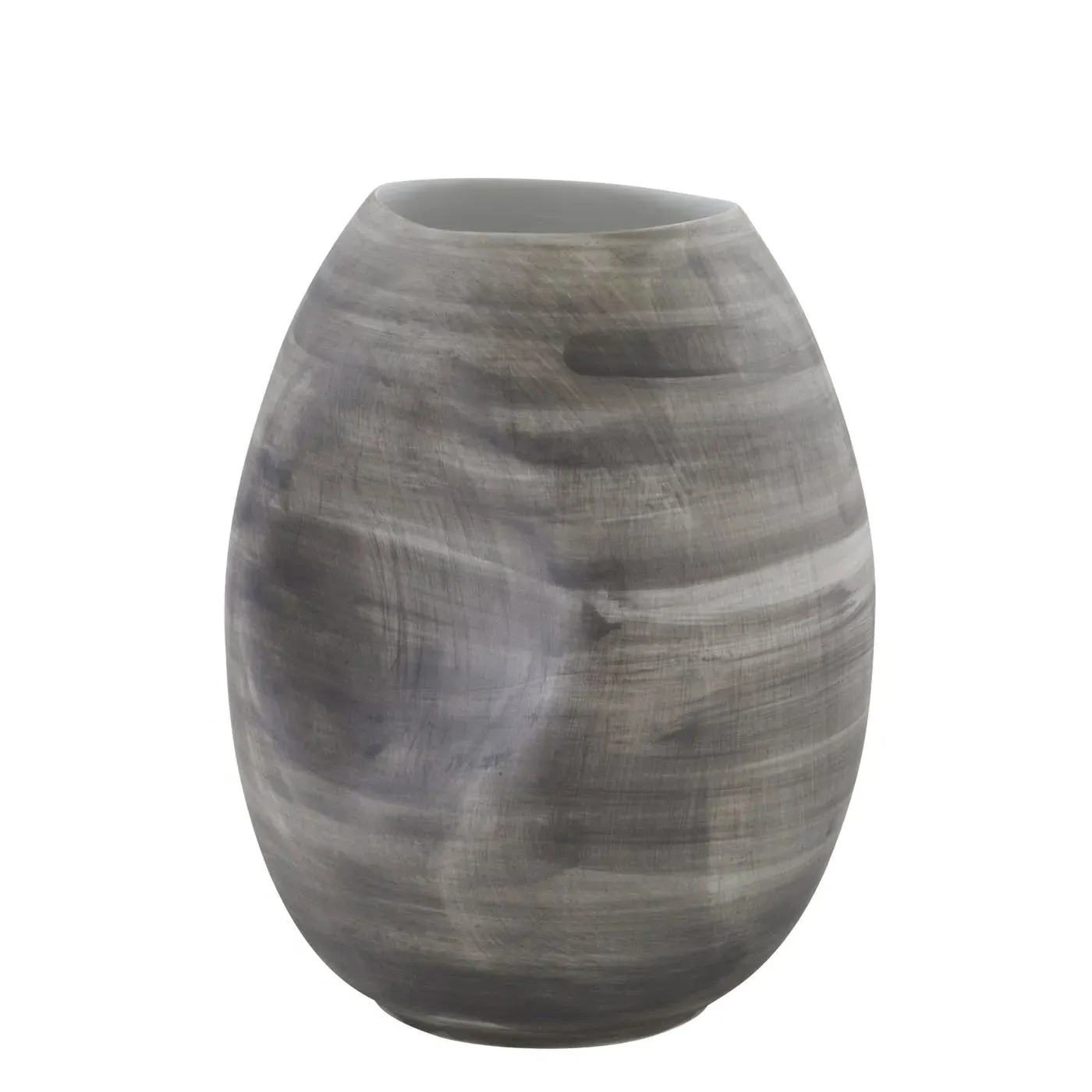 Decorative Vase with Dent Detail - Grey image