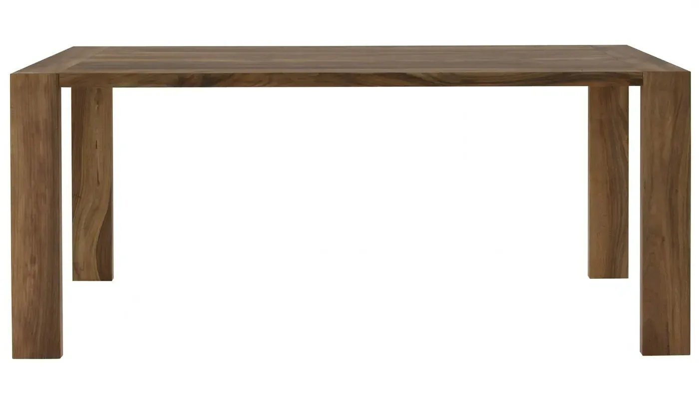 Dining Table - Dark Wood, Solid Wood image