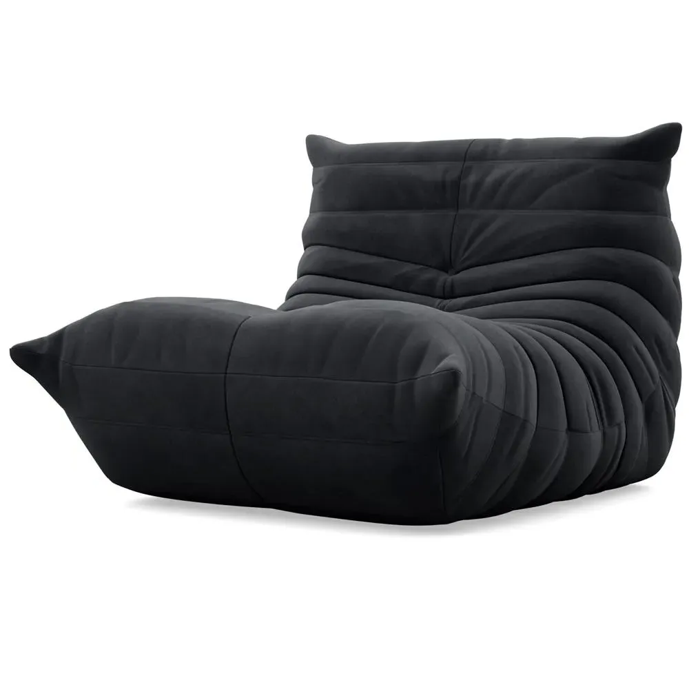 Fireside Chair with Quilted Design - Grey