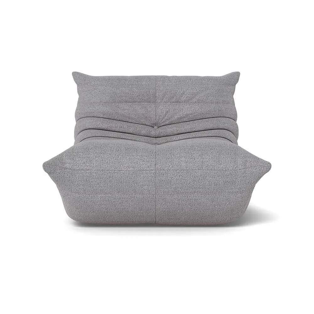 Fireside Chair with Quilted Design - Grey