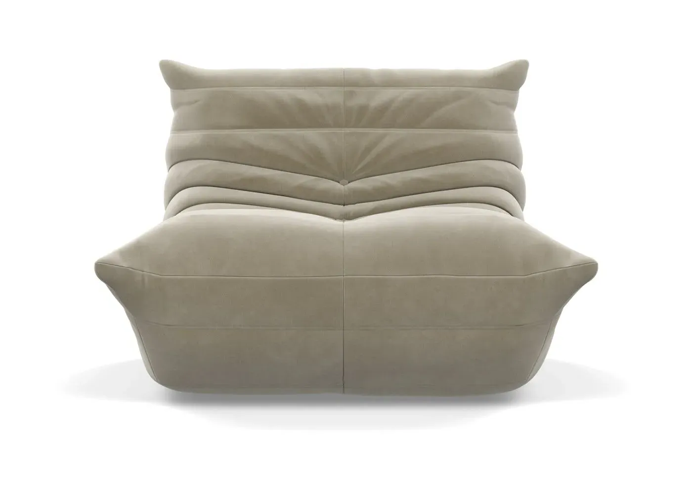 Fireside Chair with Quilted Design - Natural
