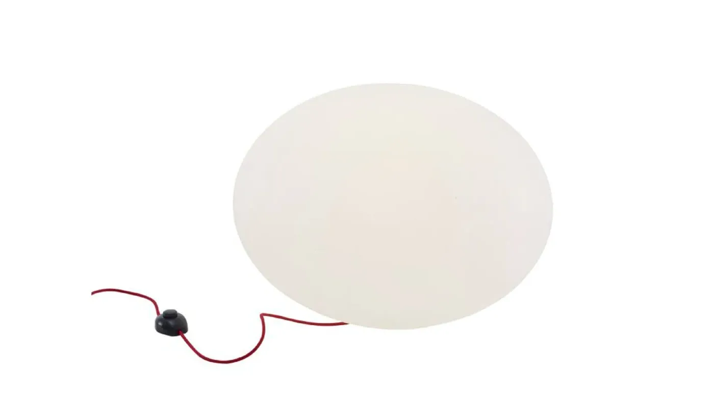 Globe Table Lamp with Switch - White, Polyethylene image