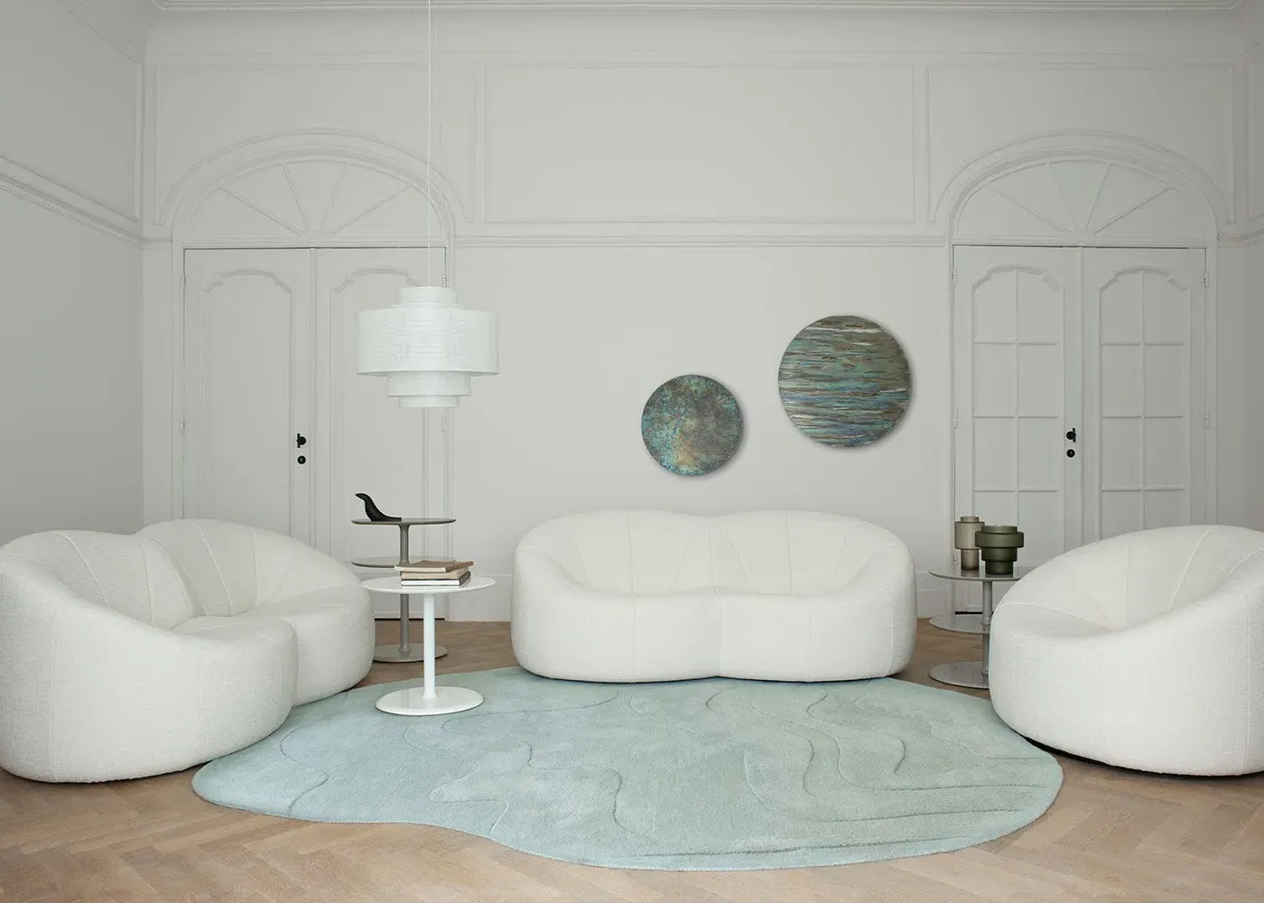 Large Area Rug - Grey Blue