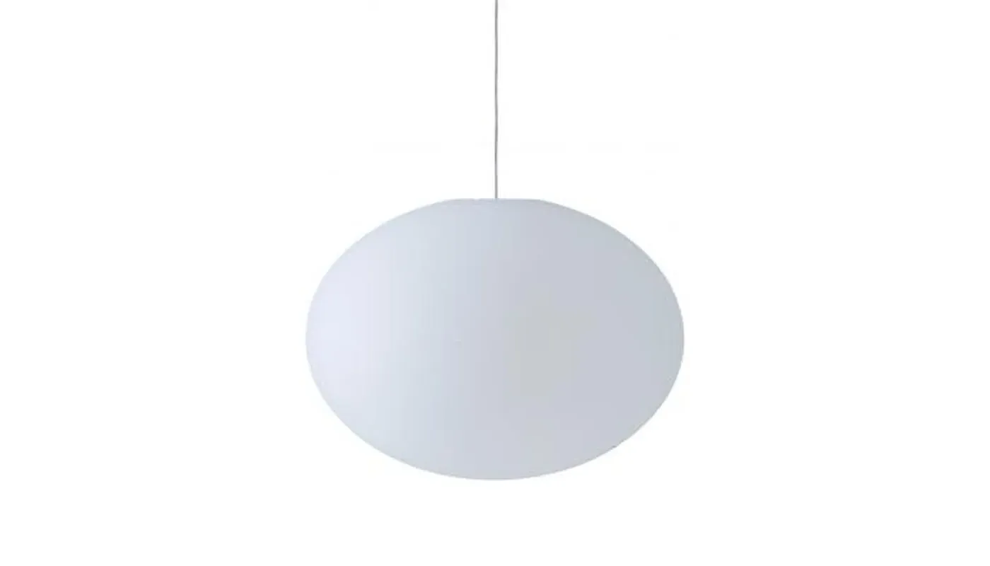 Large Globe Ceiling Light - White, Polythene