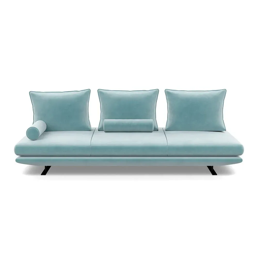 Large Settee - Blue, Alcantara image