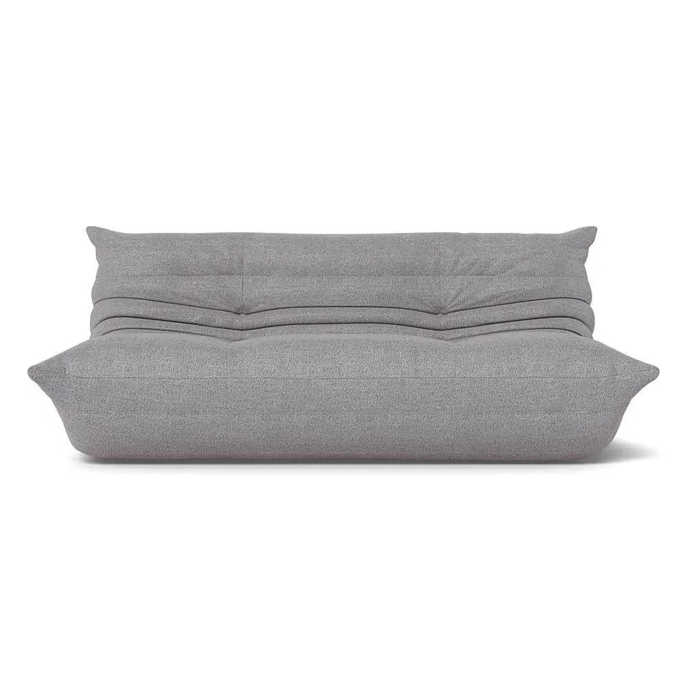 Large Settee with Quilted Design - Grey, Capa