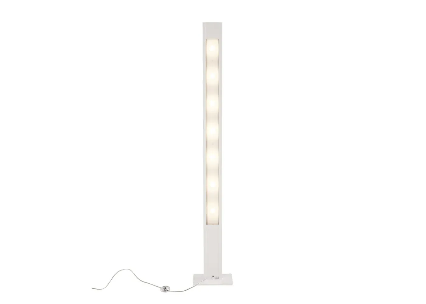 LED Floor Lamp with Adjustable Head - White image