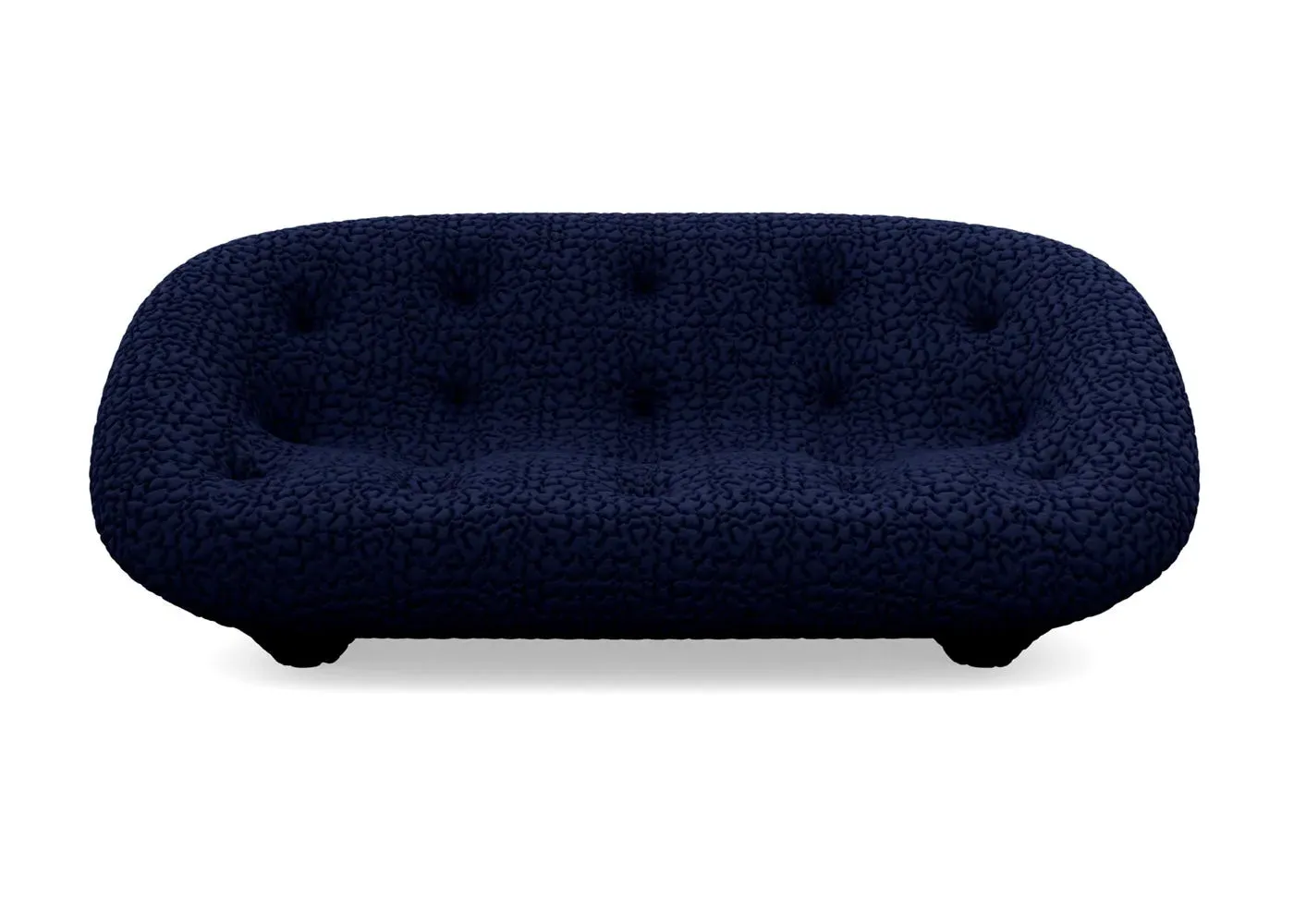 Medium High Back Sofa with Stitching - Blue