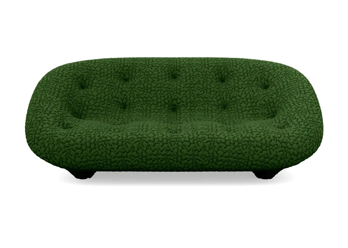 Medium High Back Sofa with Stitching - Green