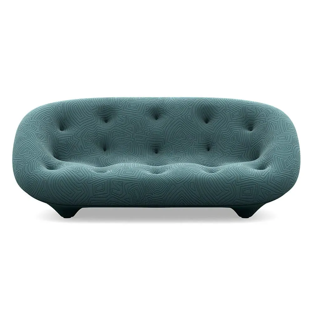 Medium High Back Sofa with Stitching - Green