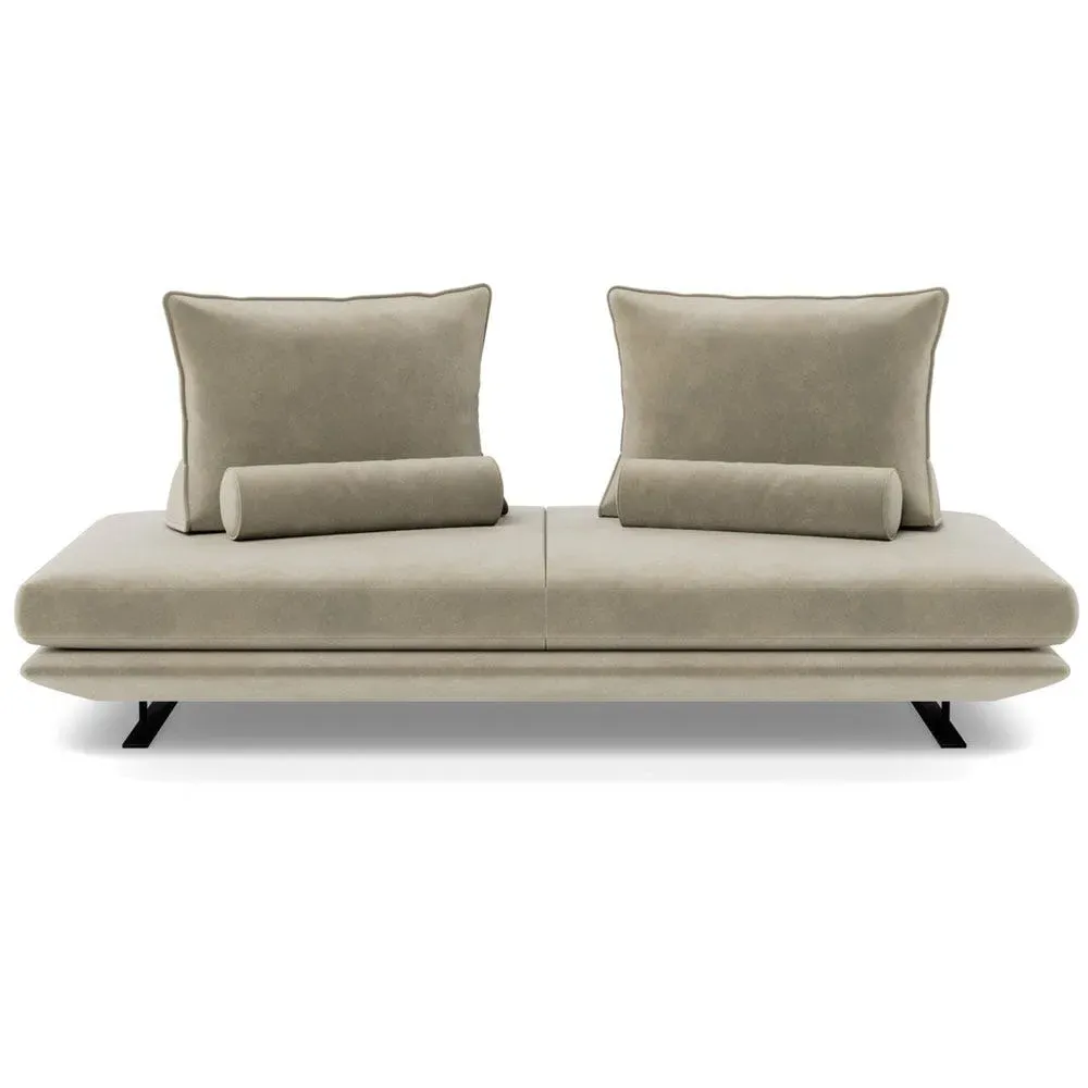 Medium Settee - Natural, Alcantara