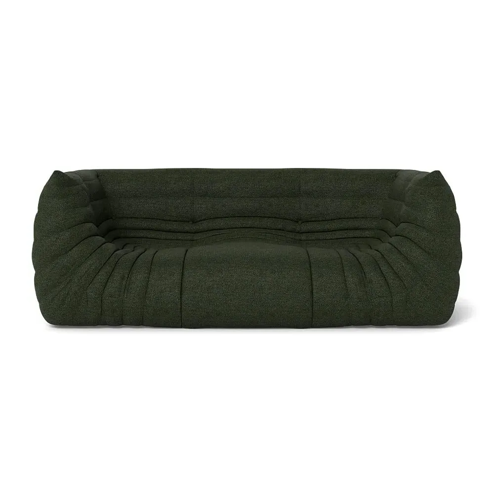 Medium Settee with Quilted Design - Green image
