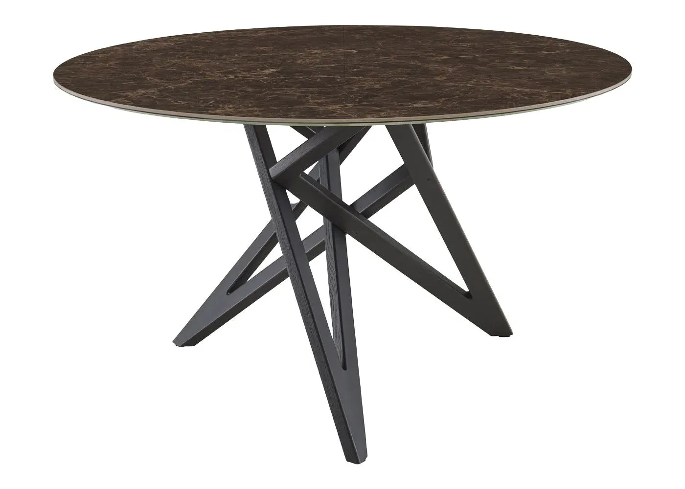Round Dining Table - Black, Ceramic image