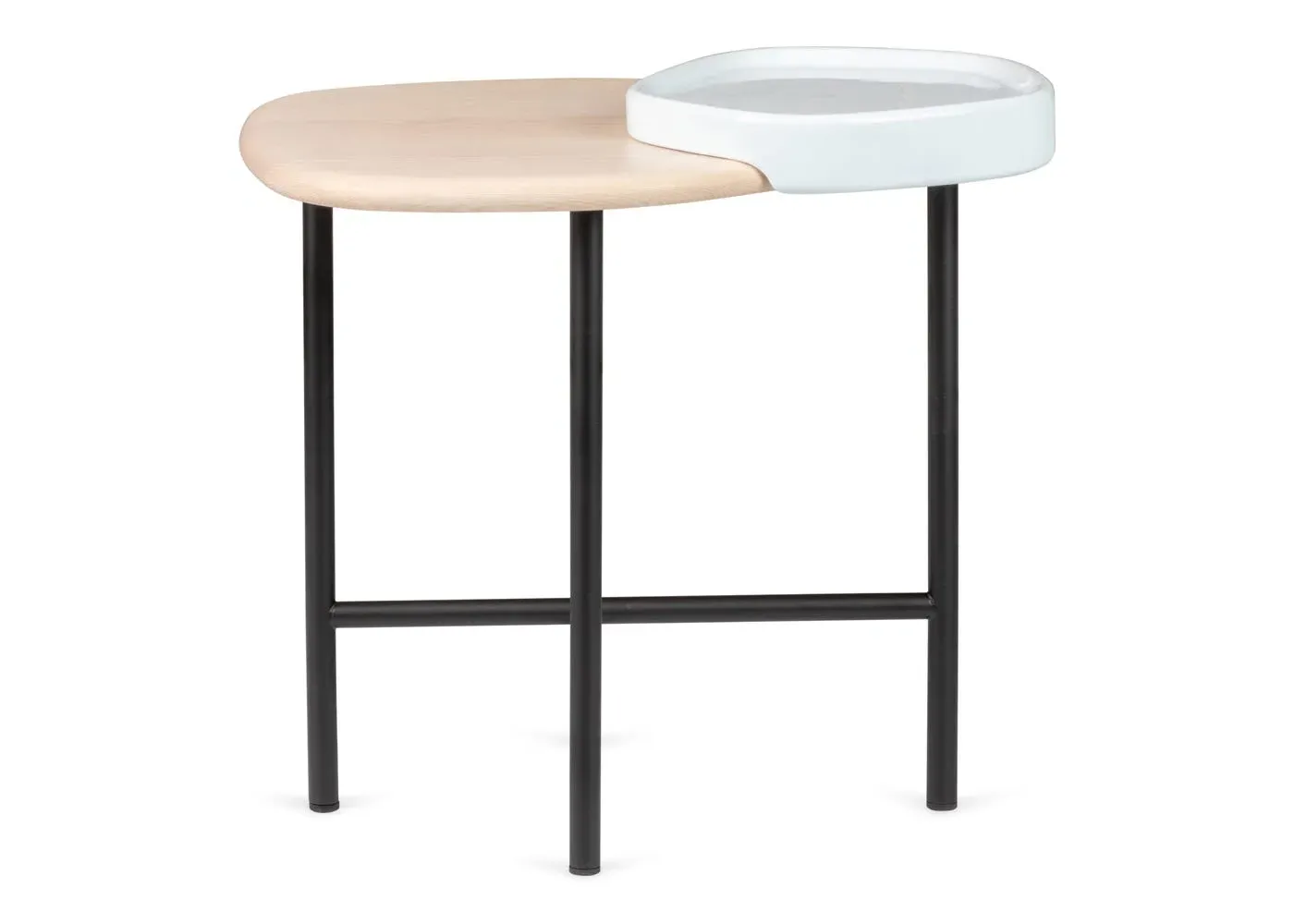 Side Table with Ceramic Holder - Natural, Ash image