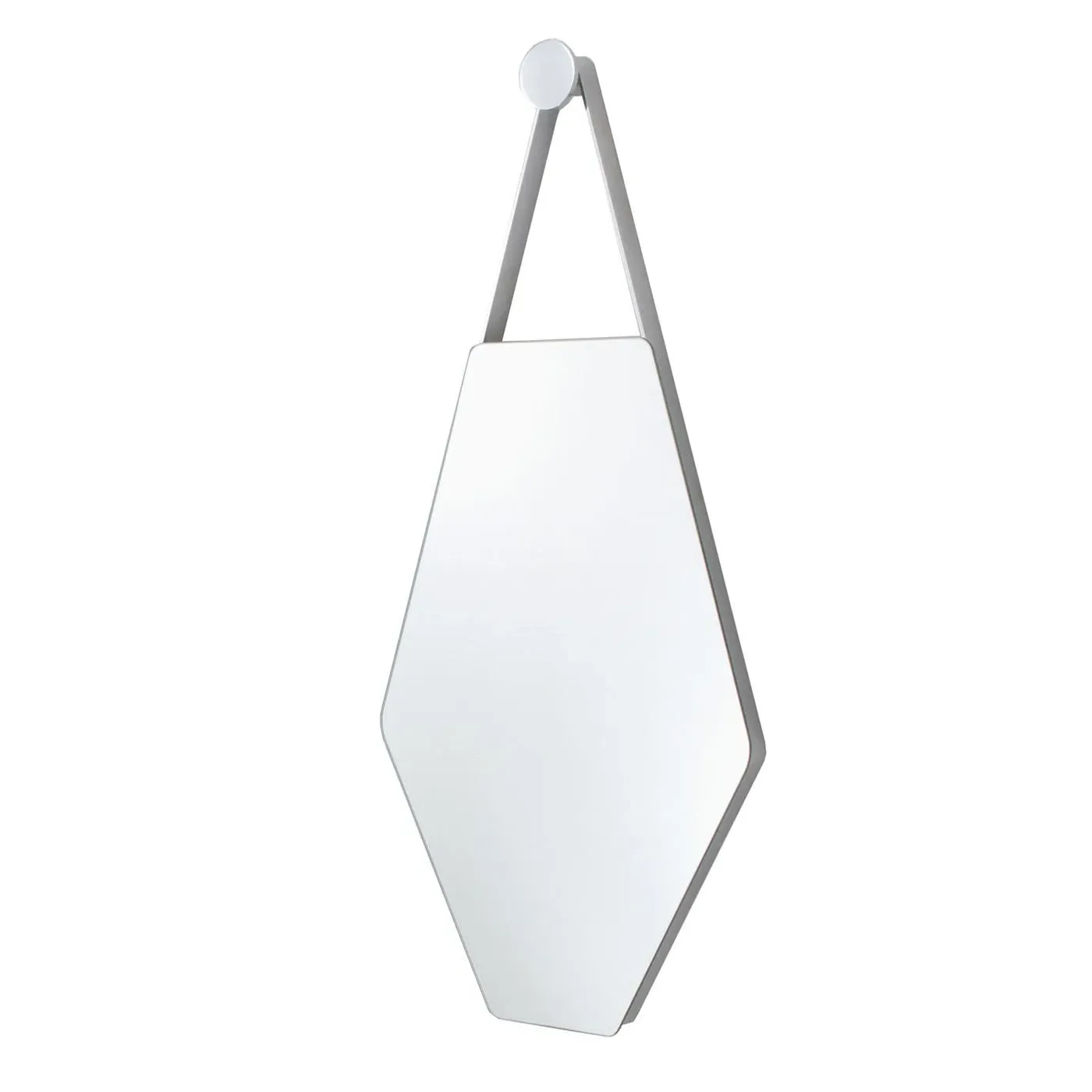 Small Hexagonal Mirror - Clear, Metal Frame image