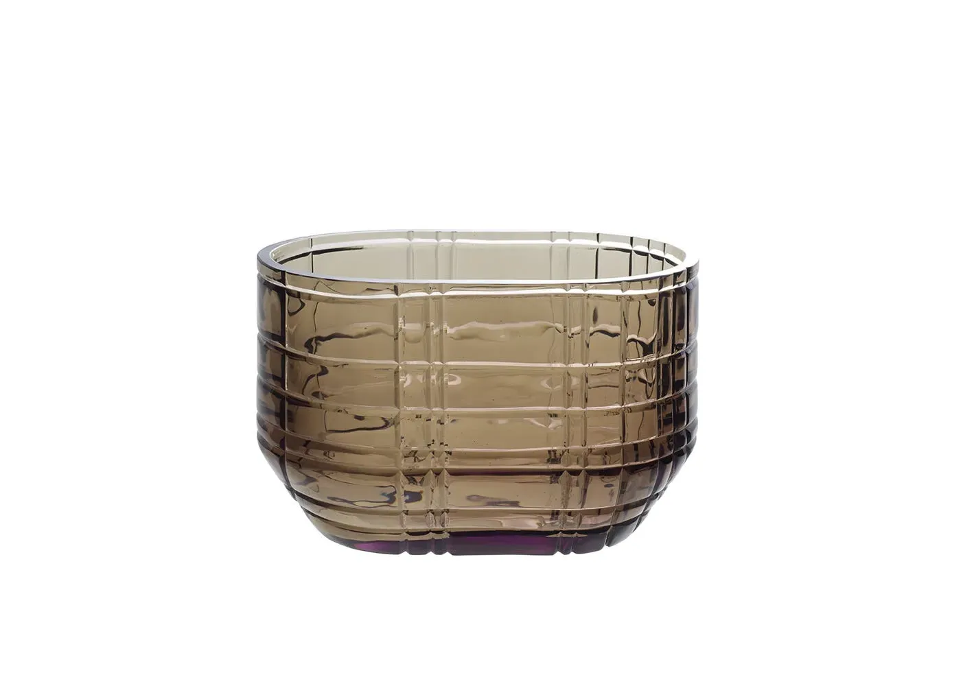 Small Prisme Vase - Brown, Smoked Glass image