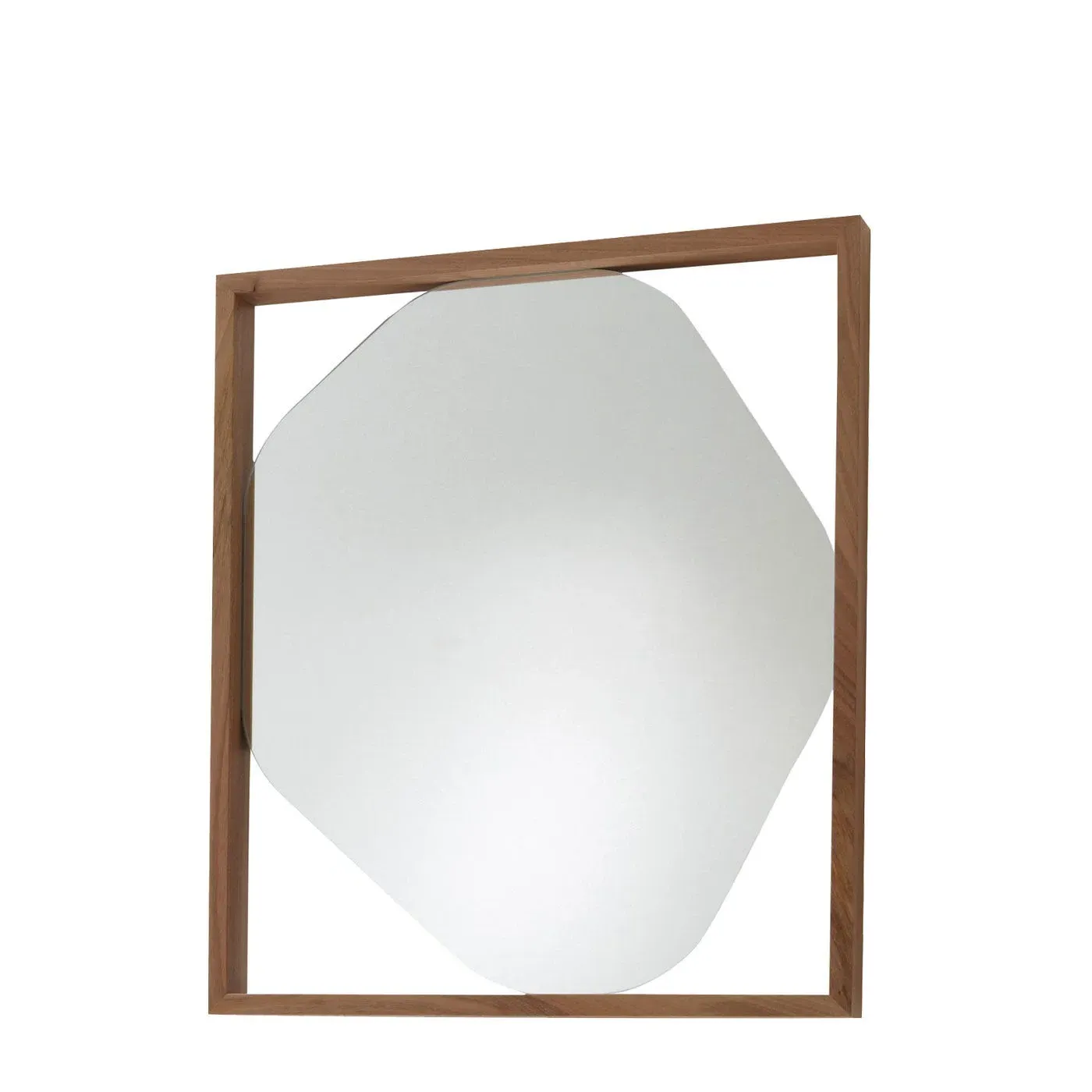 Small Wall Mirror - Walnut, Solid Wood image